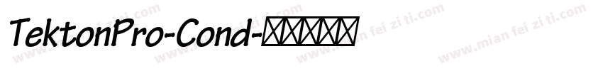 TektonPro-Cond字体转换