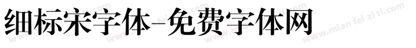 细标宋字体字体转换