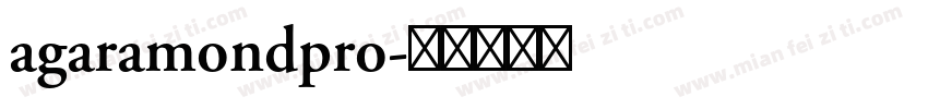 agaramondpro字体转换