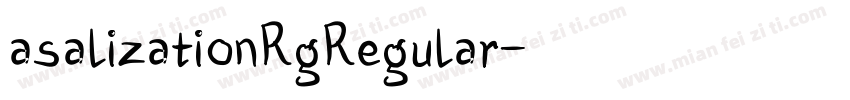 asalizationRgRegular字体转换