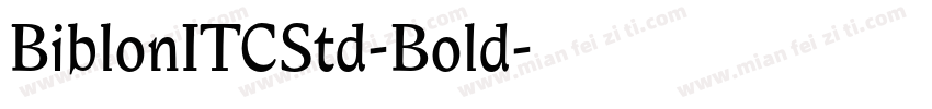 BiblonITCStd-Bold字体转换