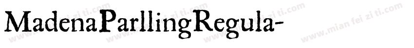 MadenaParllingRegula字体转换