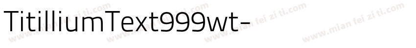 TitilliumText999wt字体转换