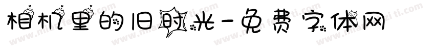 相机里的旧时光字体转换