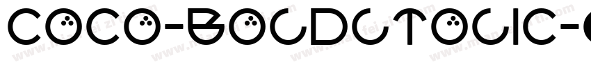 Coco-Boldltolic字体转换