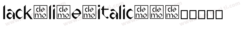 lack-line-italic-5字体转换