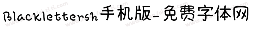 Blacklettersh手机版字体转换