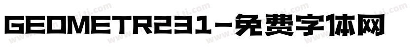 GEOMETR231字体转换