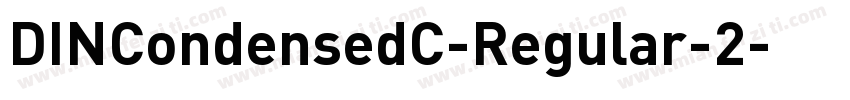 DINCondensedC-Regular-2字体转换