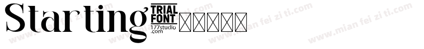Starting字体转换