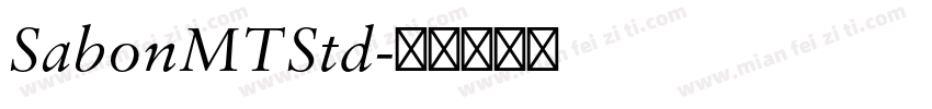 SabonMTStd字体转换