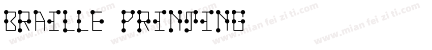 Braille-Printing字体转换