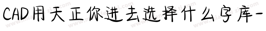 CAD用天正你进去选择什么字库字体转换