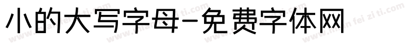 小的大写字母字体转换