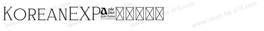 KoreanEXP字体转换