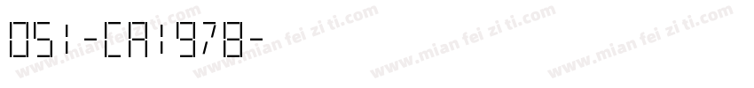 051-CA1978字体转换