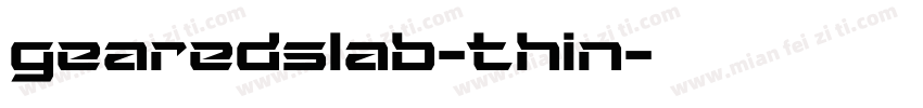 gearedslab-thin字体转换