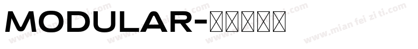 Modular字体转换