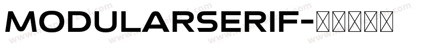 ModularSerif字体转换