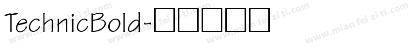 TechnicBold字体转换