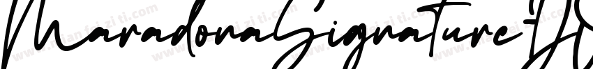 MaradonaSignature-DO字体转换