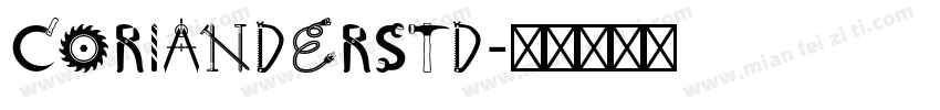 CorianderStd字体转换