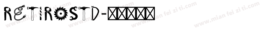 RetiroStd字体转换