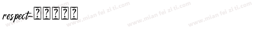 respect字体转换