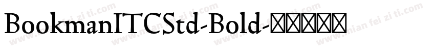 BookmanITCStd-Bold字体转换