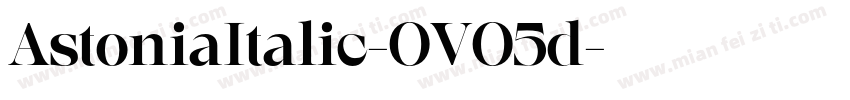 AstoniaItalic-OVO5d字体转换