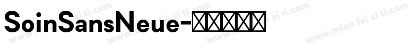 SoinSansNeue字体转换