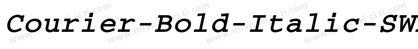 Courier-Bold-Italic-SWA-1字体转换