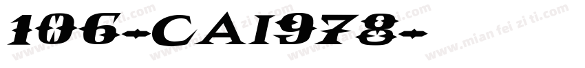 106-CAI978字体转换