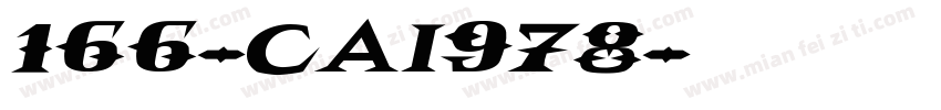 166-CAI978字体转换