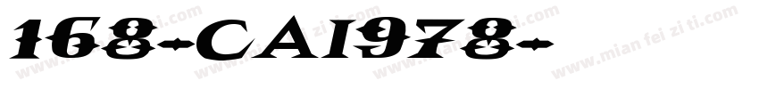 168-CAI978字体转换