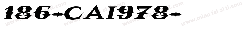 186-CAI978字体转换