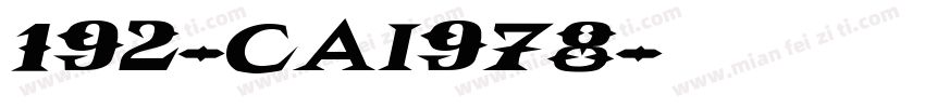 192-CAI978字体转换