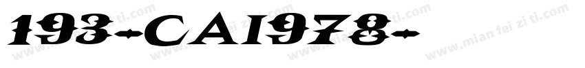 193-CAI978字体转换