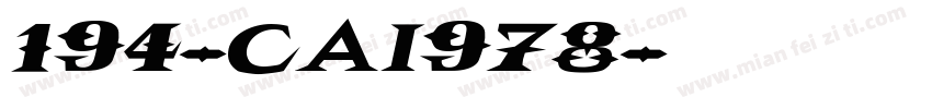 194-CAI978字体转换