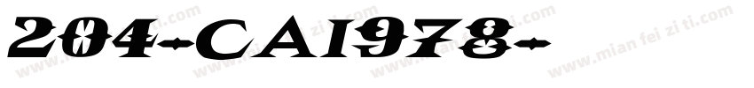 204-CAI978字体转换