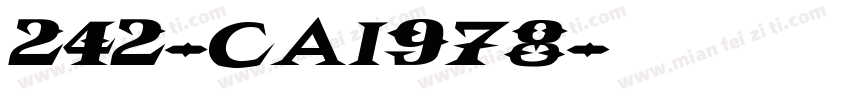 242-CAI978字体转换