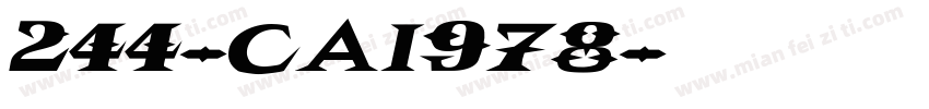 244-CAI978字体转换