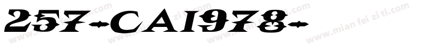 257-CAI978字体转换