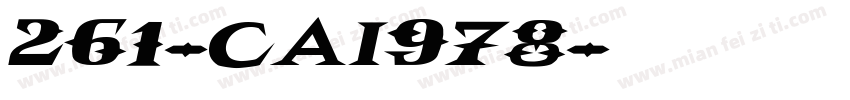 261-CAI978字体转换