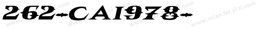 262-CAI978字体转换