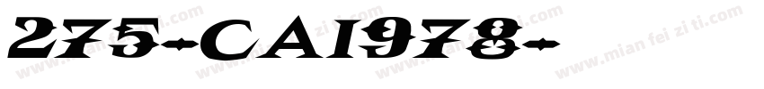 275-CAI978字体转换