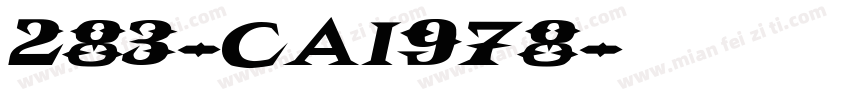 283-CAI978字体转换