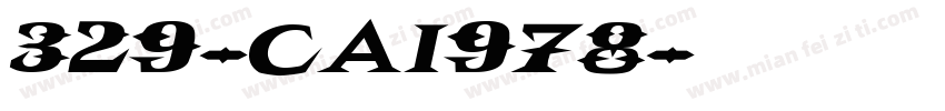 329-CAI978字体转换