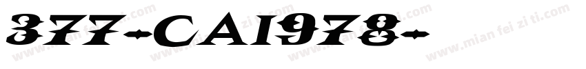 377-CAI978字体转换