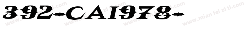 392-CAI978字体转换